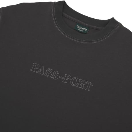 PASSPORT OFFICIAL ORGANIC COTTON TEE VINTAGE BLACK