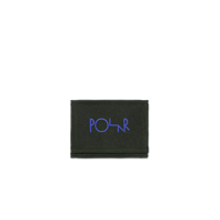 POLAR SKATE CO. KEY WALLET SCRIPT LOGO BLACK / BLUE
