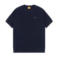 DIME WAVE KNIT SS SHIRT DARK INDIGO