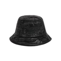 DIME QUILTED OUTLINE BUCKET HAT BLACK