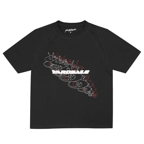 YARDSALE JEANS COⅡ TEE BLACK