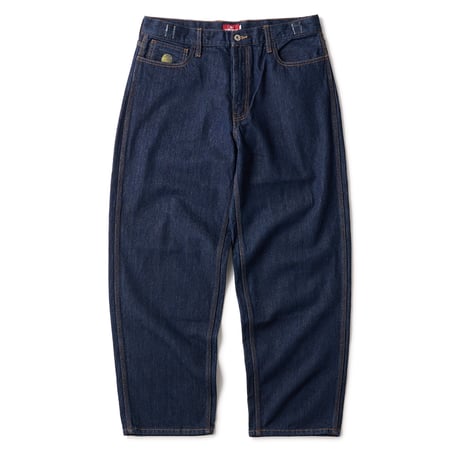 HELLRAZOR BAGGIE DENIM PANTS ONE WASH INDIGO