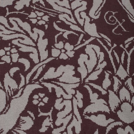 GX1000 JACQUARD KNIT FLORAL SWEATER BROWN