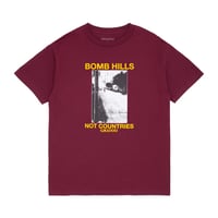 GX1000 BOMB HILLS NOT COUNTRIES TEE BURGUNDY