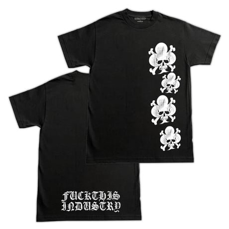 FUCK THIS INDUSTRY CHROMEFLIP TEE BLACK