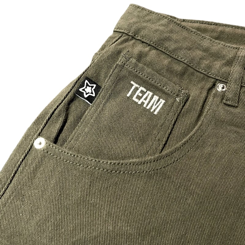 カラーグリーンSTAR TEAM carpenter jeans olive - デニム/ジーンズ