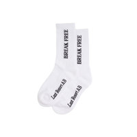LAST RESORT AB CREW SOCK BREAK FREE WHITE / BLACK
