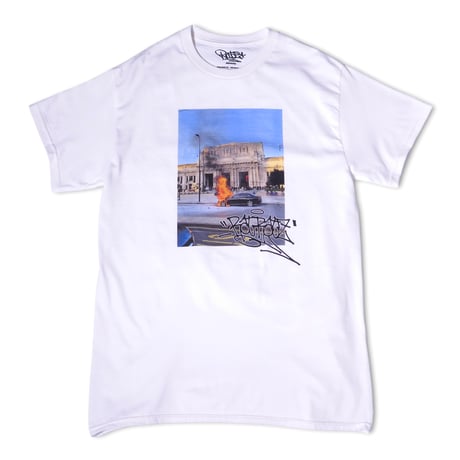 RAT RATZ x PROV BENZ ON FIRE TEE WHITE