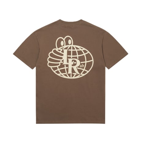 LAST RESORT AB ATLAS MONO TEE WASHED  BROWN/BEIGE