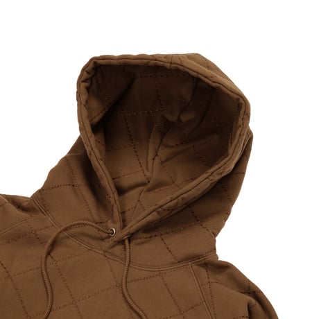 DANCER DIAMOND STITCH HOODIE BROWN