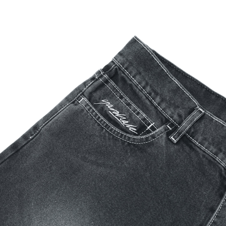 YARDSALE PHANTASY PANEL JEANS WASHED BLACK