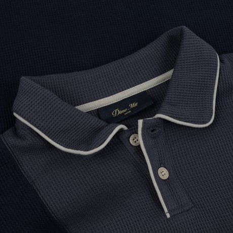 DIME WAFFLE POLO INDIGO