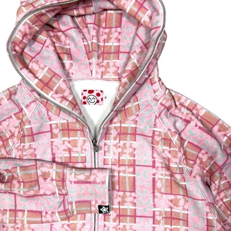 STAR TEAM LEOPARD FULL ZIP PINK