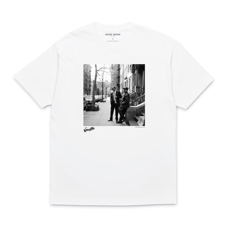 SKATE MUZIK GURU & DR. BYRD TEE WHITE