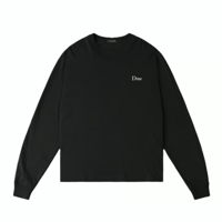 DIME CLASSIC SMALL LOGO LS TEE BLACK