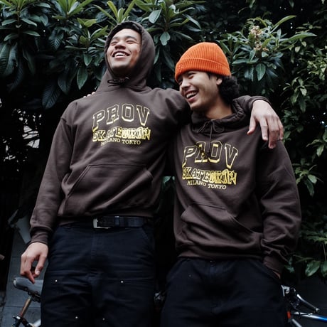 PROV X SKATE MUZIK HOODIE BROWN