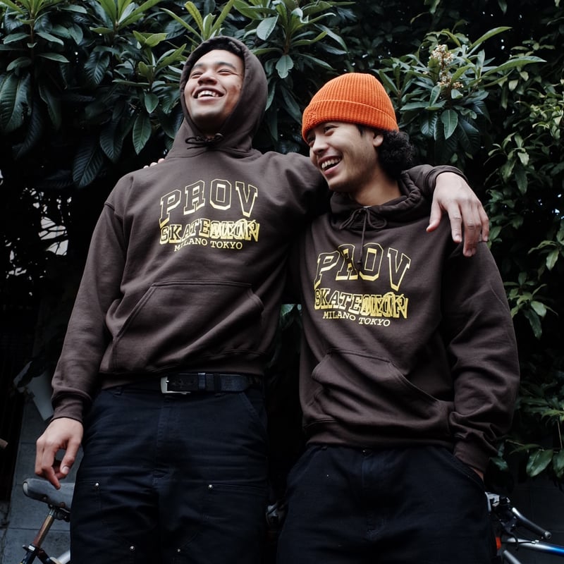 PROV X SKATE MUZIK HOODIE BROWN | PROV ONLINE S