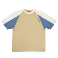 YARDSALE STARLITE TEE BEIGE/BLUE/WHITE