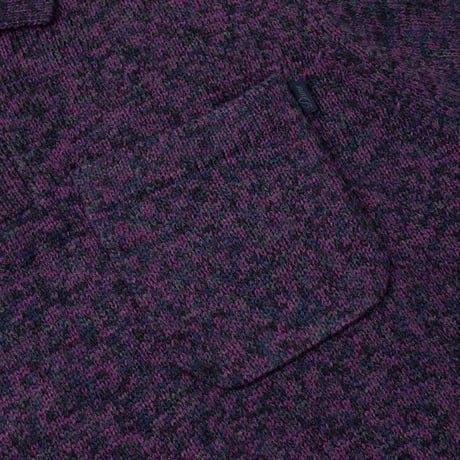 DIME KNITTED POLO STATIC PURPLE