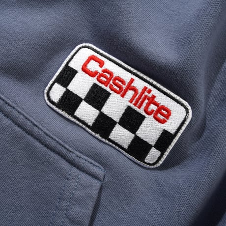CASH ONLY SERVICE ZIP-THRU HOOD WASHED STONE NAVY