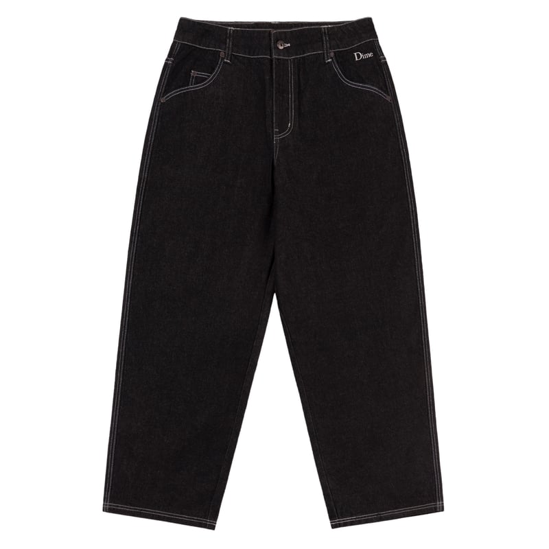 DIME BAGGY DENIM PANTS BLACK WASHED | PROV ONLI...