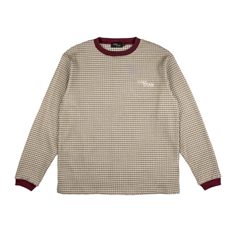TIMESCAN WAFFLE KNIT KHAKI