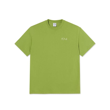 POLAR SKATE CO. CONTRAST TEE I STROKE LOGO PERIDOT
