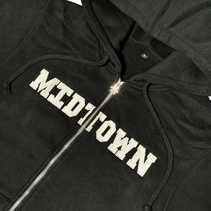 MIDTOWN COLLEGIATE ZIP HOOD BLACK | PROV ONLINE 