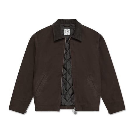 POLAR SKATE CO. CLIFF JACKET WITH QUILTED LINING CHOCOLATE