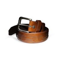STINGWATER ANCHOR CHAIN LEATHER BELT BROWN