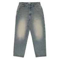 POP TRADING COMPANY BEATIE DENIM PANTS WASHED DENIM