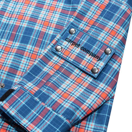CARPET COMPANY RAIN JACKET REVERSIBLEHOOD PLAID