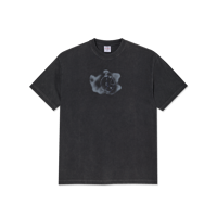 POLAR SKATE CO. METAL LOGO TEE SILVER BLACK