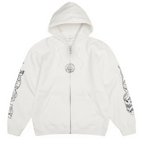 YARDSALE BULLSEYE HOOD WHITE