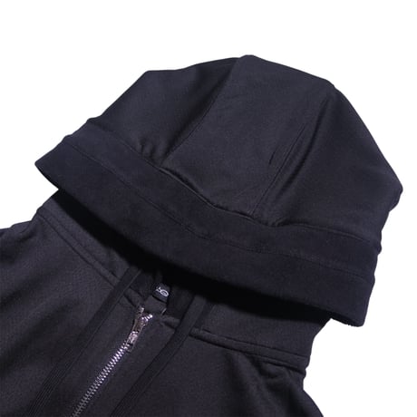 NIGHT WEAR SPORTS CLUB PIN STRIPE RIB TRUCK ZIP BLACK