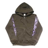 PROV X WASTE! EMO HOODIE OLIVE