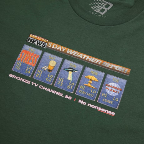 BRONZE 56K WEATHER TEE FOREST GREEN