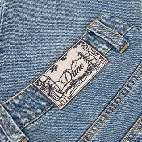 DIME RELAXED DENIM PANTS SANDBLASTED INDIGO