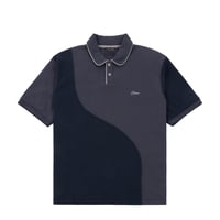 DIME WAFFLE POLO INDIGO