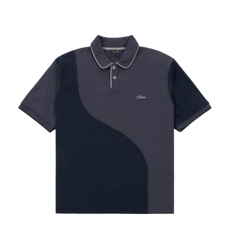 DIME WAFFLE POLO INDIGO