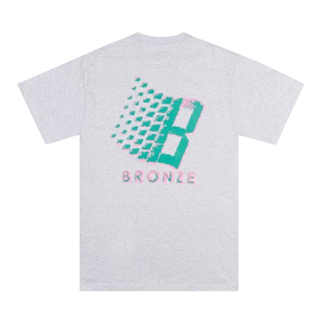 BRONZE 56K STREAKER LOGO TEE HEATHER GREY