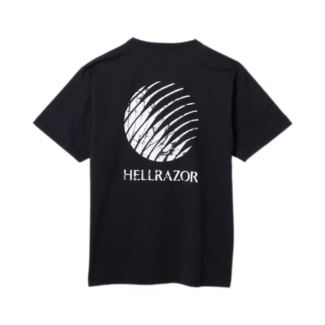 HELLRAZOR CRACKED CORE LOGO SHIRT BLACK