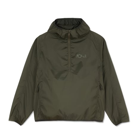 POLAR SKATE CO. PACKABLE ANORAK JACKET DIRTY BLACK