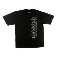 HARDBODY HARDBODY STACKED TEE BLACK/WHITE