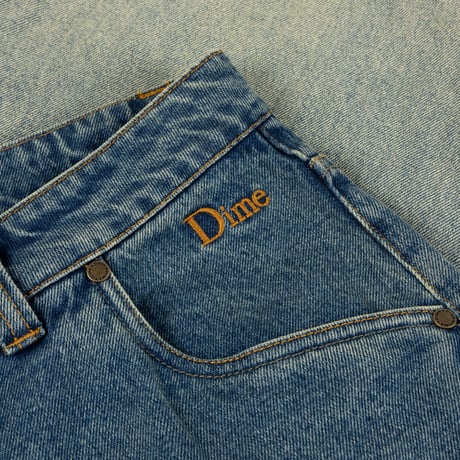 DIME CLASSIC BAGGY DENIM DIPPED SANDBLASTED INDIGO