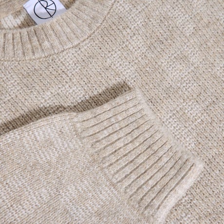 POLAR SKATE CO. GEORGE SWEATER  P PATTERN SAND