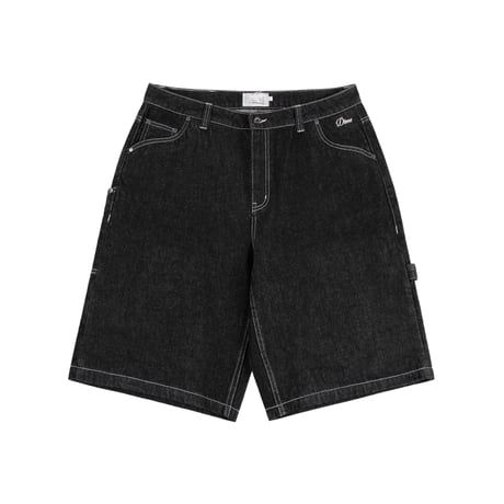 DIME CLASSIC DENIM SHORTS BLACK WASHED