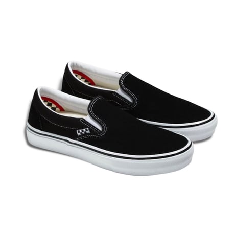 VANS SKATE CLASSICS SLIP-ON BLACK/WHITE