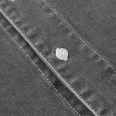 DIME STONEWASH BUTTON UP BLACK WASHED