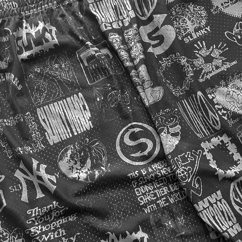 パンツ slinky2020 Sketchbook Mesh Short - Black Startseite – Slinky 2020